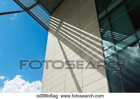 Modern office block, low angle view View Large Photo Image Stock Image - Modern office block, low angle view. Fotosearch