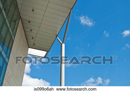 Stock Image - Modern office block, low angle view. Fotosearch