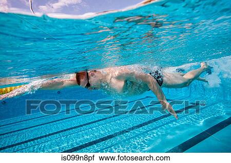Stock Image - Olympic Hopeful in Training. Fotosearch
