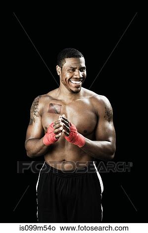 Portrait of boxer smiling View Large Photo Image Picture - Portrait of boxer smiling. Fotosearch