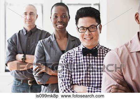Portrait of businesspeople in a line View Large Photo Image Stock Photography - Portrait of businesspeople in a line. Fotosearch