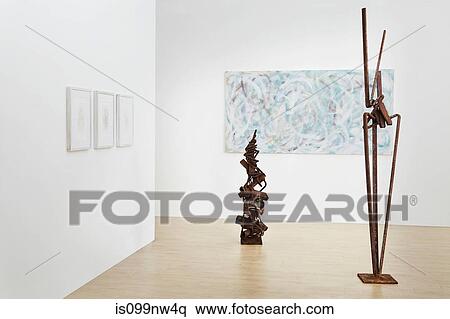 Sculpture and painting in art gallery View Large Photo Image Stock Photography - Sculpture and painting in art gallery. Fotosearch