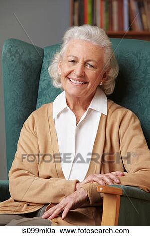 Senior woman smiling, portrait View Large Photo Image Stock Image - Senior woman smiling, portrait. Fotosearch