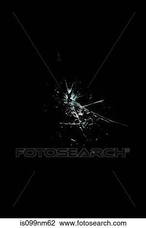 Smashed glass with black background View Large Photo Image Stock Image - Smashed glass with black background. Fotosearch