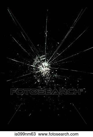 Smashed glass with black background View Large Photo Image Stock Image - Smashed glass with black background. Fotosearch