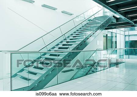 Staircase in empty office block View Large Photo Image Stock Image - Staircase in empty office block. Fotosearch