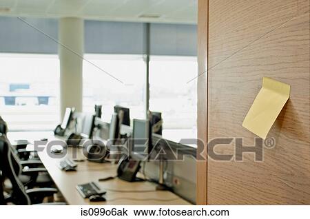 Sticky notes on wall in empty office View Large Photo Image Stock Image - Sticky notes on wall in empty office. Fotosearch