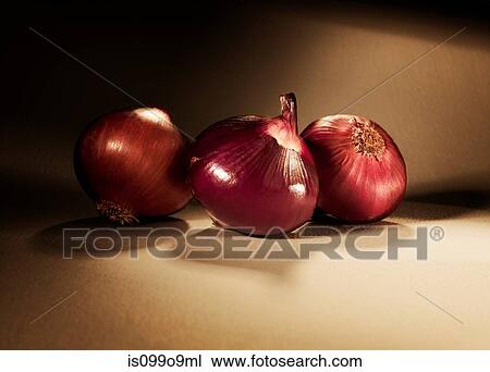 Three red onions View Large Photo Image Stock Image - Three red onions. Fotosearch