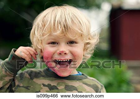Boy with dirty face View Large Photo Image Stock Photograph - Boy with dirty face. Fotosearch