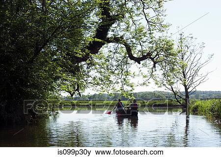 Stock Photo - Couple kayaking. Fotosearch