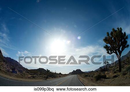 Stock Photography - Empty desert road. Fotosearch