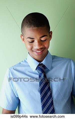 Stock Photograph - Schoolboy smiling. Fotosearch