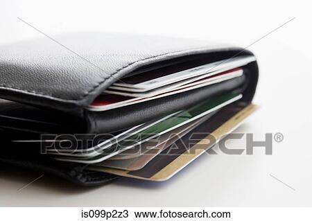 Wallet with credit cards View Large Photo Image Stock Image - Wallet with credit cards. Fotosearch