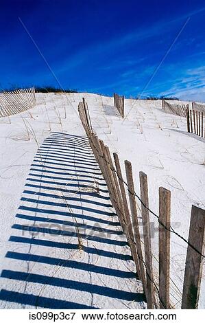 Wooden fence on beach View Large Photo Image Stock Photo - Wooden fence on beach. Fotosearch