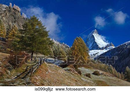 Stock Photo - Autumn in Zermatt, Switzerland. Fotosearch