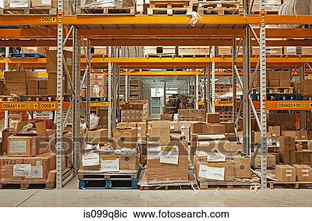 Stock Image - Distribution warehouse. Fotosearch