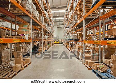 Stock Image - Distribution warehouse. Fotosearch