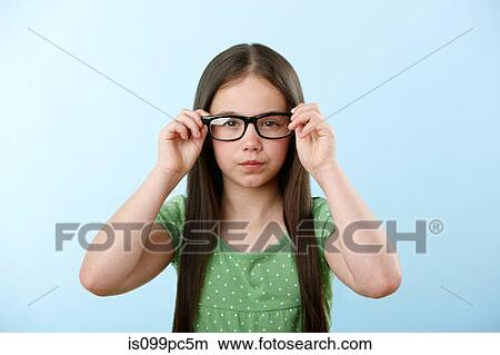 Girl wearing glasses View Large Photo Image Picture - Girl wearing glasses. Fotosearch