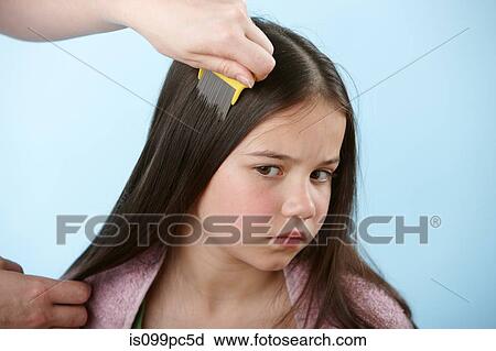 Parent combing daughter's hair with headlice comb View Large Photo Image Stock Image - Parent combing daughter's hair with headlice comb. Fotosearch