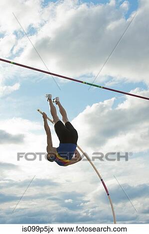 Pole vaulter View Large Photo Image Stock Photo - Pole vaulter. Fotosearch