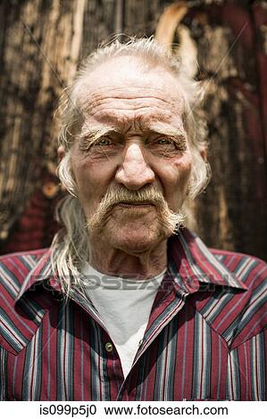 Stock Image - Senior man close up, portrait. Fotosearch