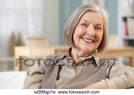 Senior woman looking at camera, portrait View Large Photo Image Stock Photo - Senior woman looking at camera, portrait. Fotosearch