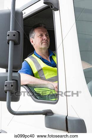 Truck driver View Large Photo Image Stock Image - Truck driver. Fotosearch