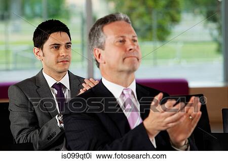 Businessmen clapping View Large Photo Image Stock Image - Businessmen clapping. Fotosearch