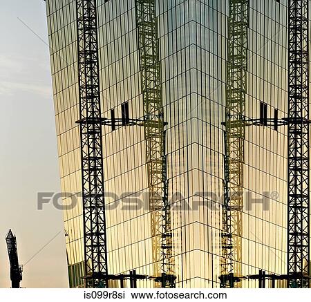 Construction of new European Monetary Bank at sunset, Frankfurt, Hesse, Germany View Large Photo Image Stock Image - Construction of new European Monetary Bank at sunset, Frankfurt, Hesse, Germany. Fotosearch