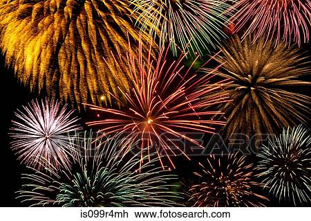 Firework display View Large Photo Image Stock Image - Firework display. Fotosearch