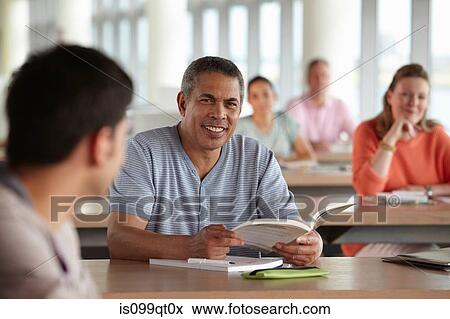 Mature students in class View Large Photo Image Stock Photo - Mature students in class. Fotosearch