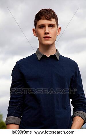 Portrait of a young man View Large Photo Image Stock Image - Portrait of a young man. Fotosearch