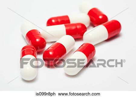 Red and white capsules View Large Photo Image Stock Image - Red and white capsules. Fotosearch