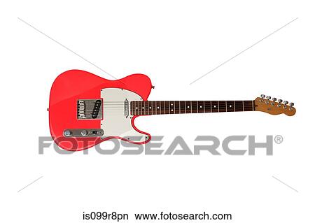 Red electric guitar View Large Photo Image Picture - Red electric guitar. Fotosearch
