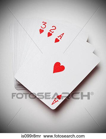 Ace, two and three of hearts View Large Photo Image Stock Photography - Ace, two and three of hearts. Fotosearch