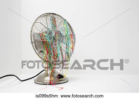 Electric fan with streamers View Large Photo Image Picture - Electric fan with streamers. Fotosearch