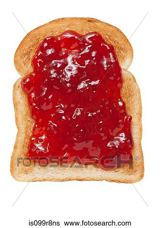 Jam on toast View Large Photo Image Stock Photograph - Jam on toast. Fotosearch