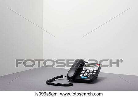 Picture - Landline office phone. Fotosearch