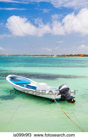 Motor boat on water in Akumal, Quintana Roo, Mexico View Large Photo Image Stock Image - Motor boat on water in Akumal, Quintana Roo, Mexico. Fotosearch