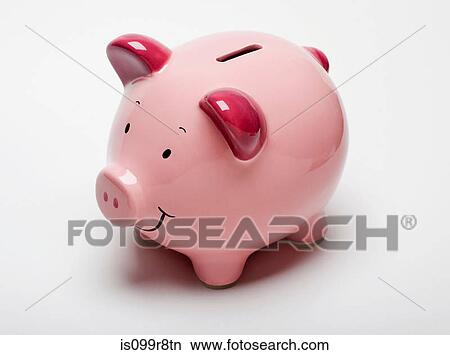 Pink piggy bank View Large Photo Image Picture - Pink piggy bank. Fotosearch