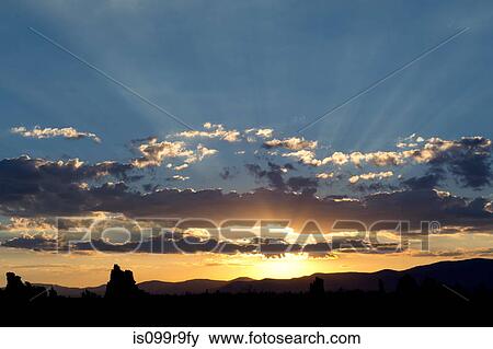 Sunlight and clouds, mono lake, california, usa View Large Photo Image Stock Photo - Sunlight and clouds, mono lake, california, usa. Fotosearch