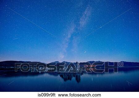 Stock Photograph - Tufa rock formation, mono lake, california, usa. Fotosearch