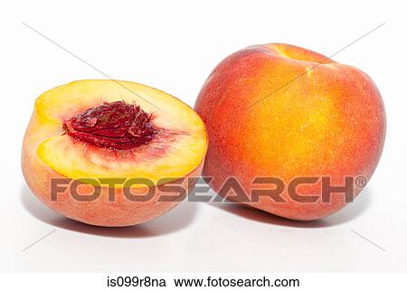 Whole and half peach View Large Photo Image Stock Image - Whole and half peach. Fotosearch