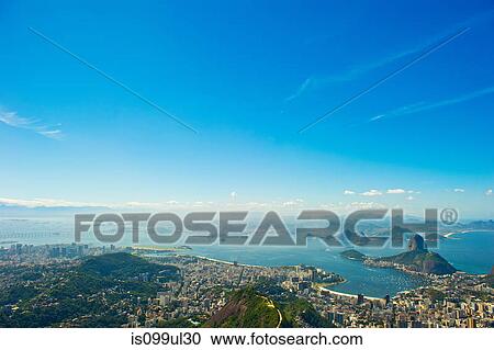 Aerial view over Rio de Janeiro and Guanabara Bay, Brazil View Large Photo Image Stock Image - Aerial view over Rio de Janeiro and Guanabara Bay, Brazil. Fotosearch