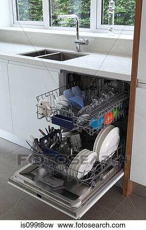 Full dishwasher View Large Photo Image Stock Photo - Full dishwasher. Fotosearch
