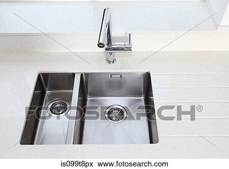 Stock Photo - Kitchen sink. Fotosearch