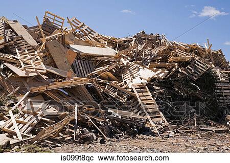 Pile of discarded wood at waste management site View Large Photo Image Stock Image - Pile of discarded wood at waste management site. Fotosearch