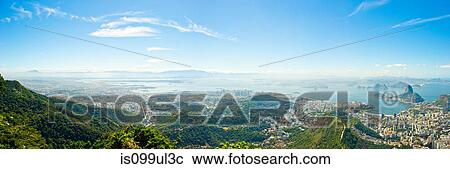 Stock Image - Rio de Janeiro panorama, Brazil. Fotosearch
