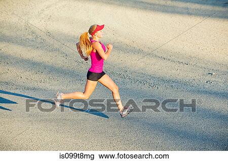 Teenage girl running View Large Photo Image Stock Image - Teenage girl running. Fotosearch