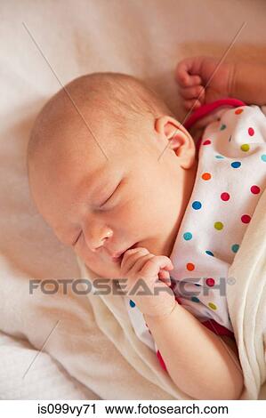 Baby girl sleeping View Large Photo Image Stock Image - Baby girl sleeping. Fotosearch